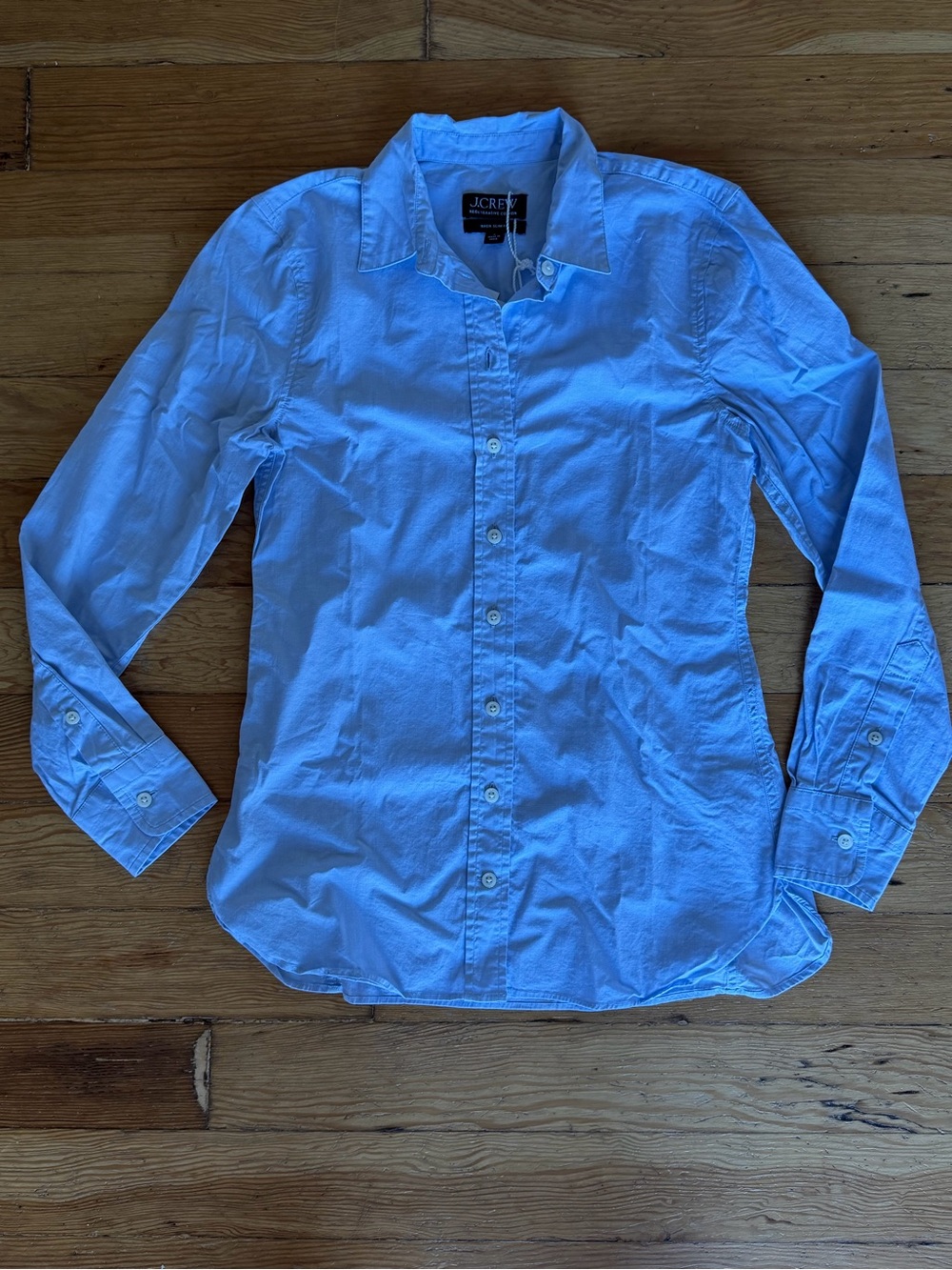 J. Crew Wren Light Blue Women's Button-Down Shirt Size 0 NWT